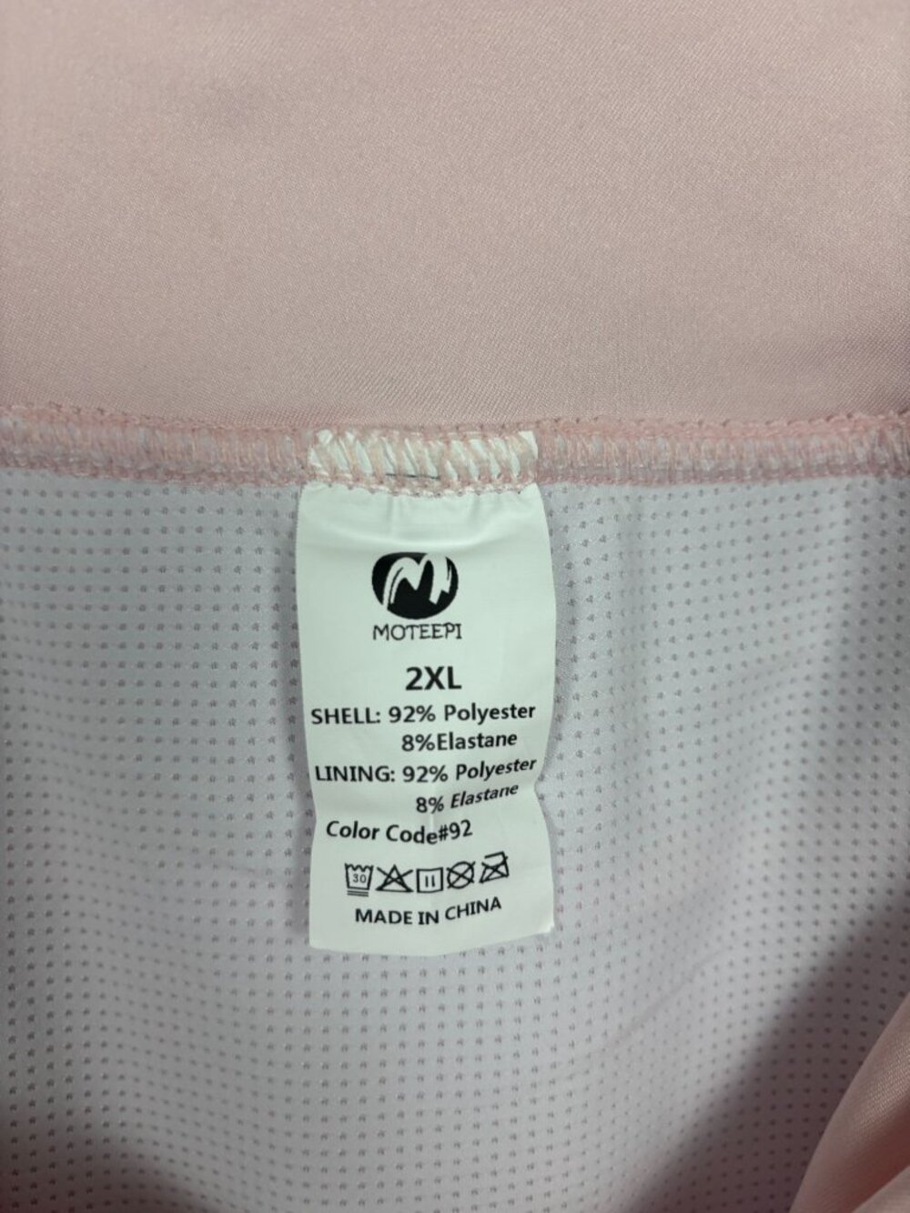 Moteepi Women's 2XL Pink Athletic Skort Zipper Pockets Drawstring Closure NWT's - Picture 6 of 7